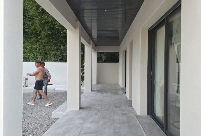 Travaux d’ITE sur maison pavillonnaire