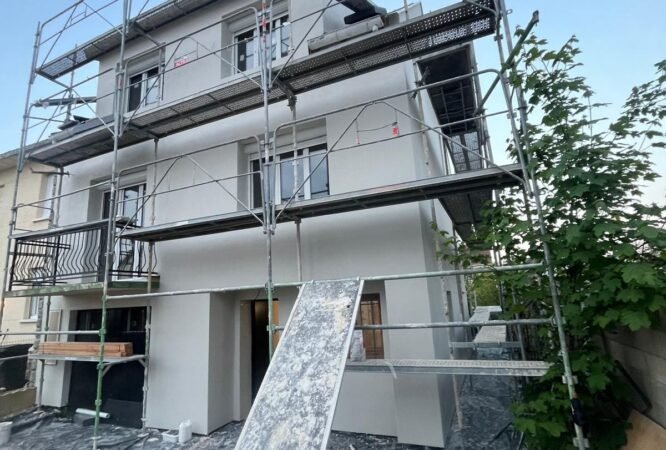 Installation d’un isolant thermique sur mur extérieur