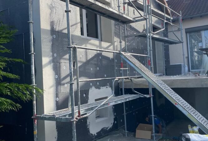 Chantier de peinture façade à Pavillons sous Bois