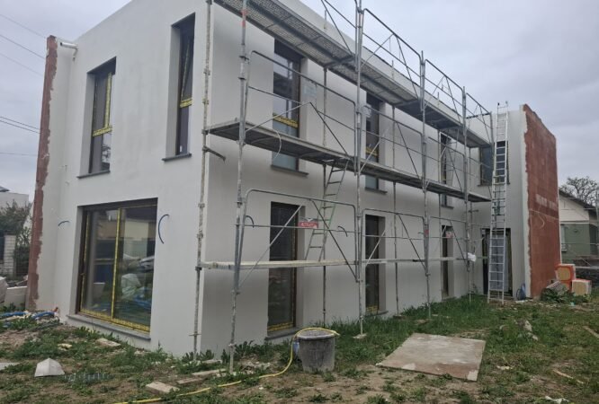 Façade repeinte après travaux de ravalement