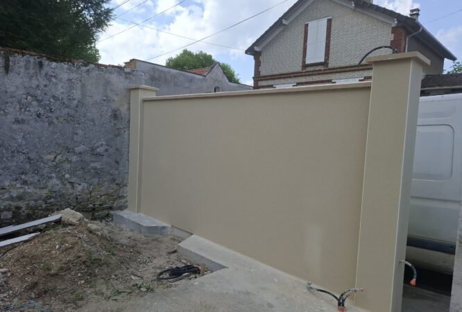 Façade repeinte après travaux de ravalement