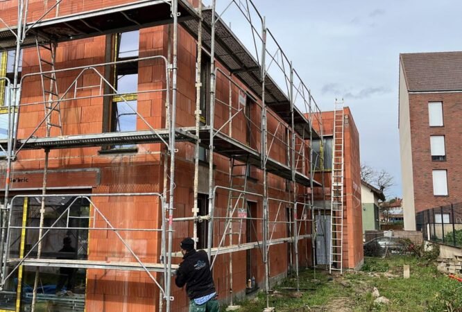 Façade isolée pour améliorer la performance énergétique