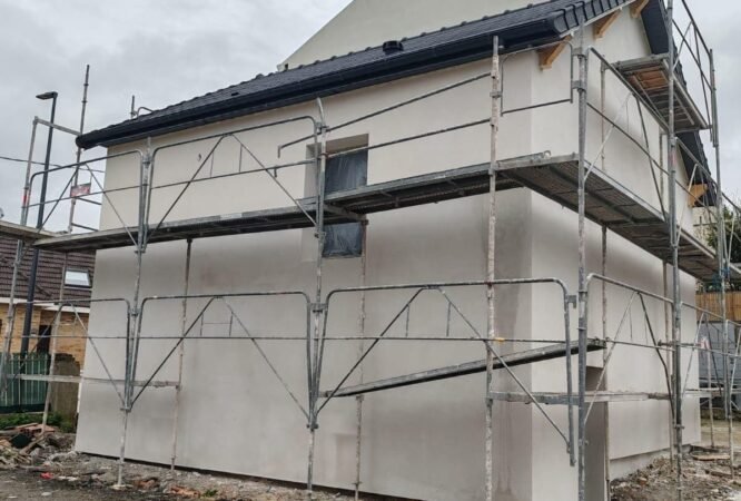 Travaux de crépi décoratif extérieur