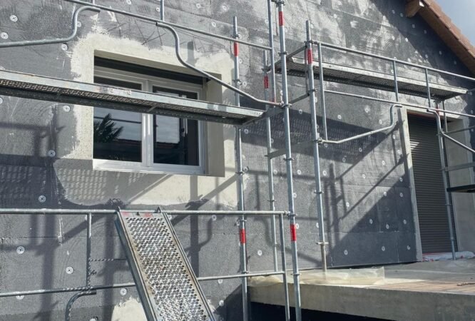 Façade modernisée avec nouvelle peinture